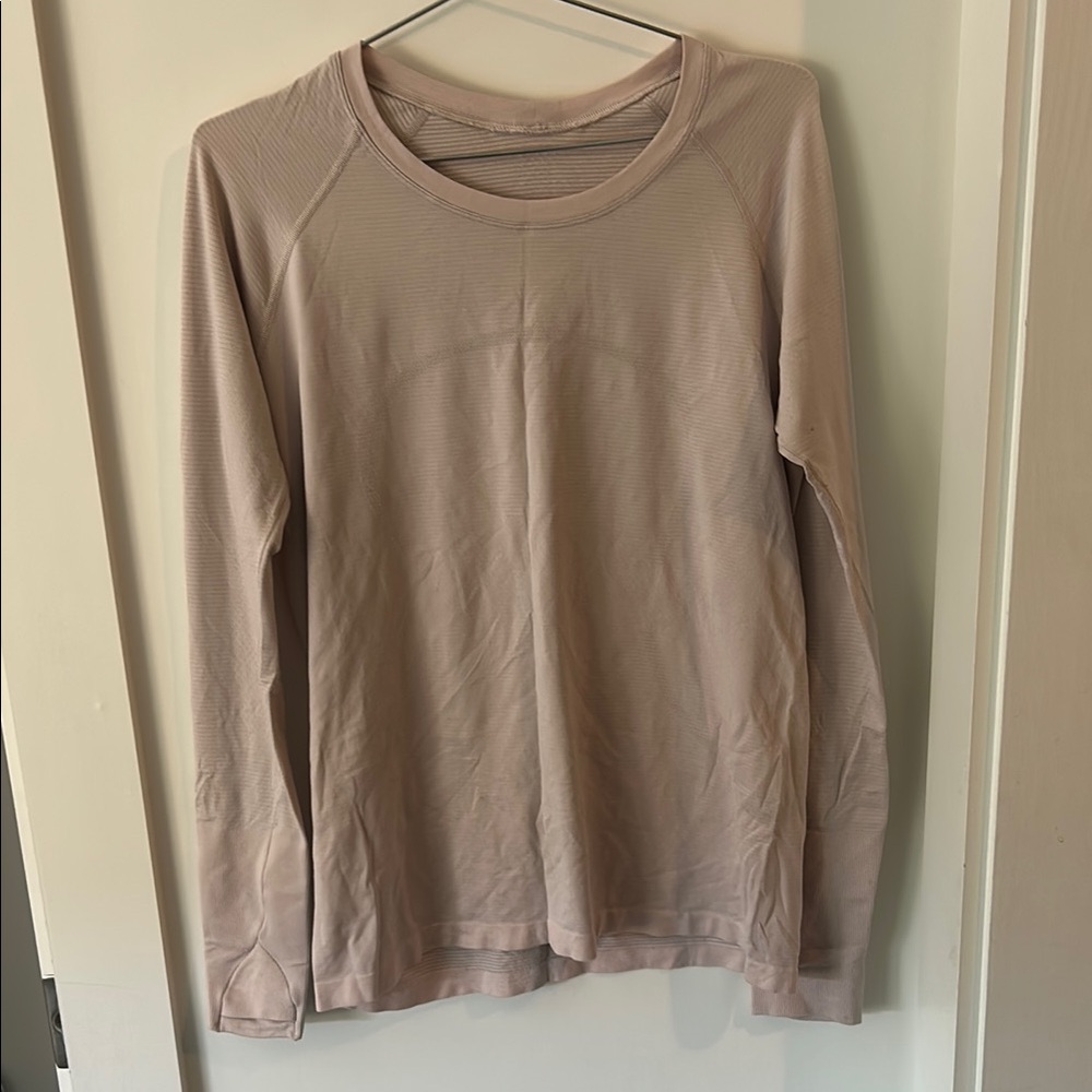 lululemon athletica Long Sleeve Tee - Light Pink